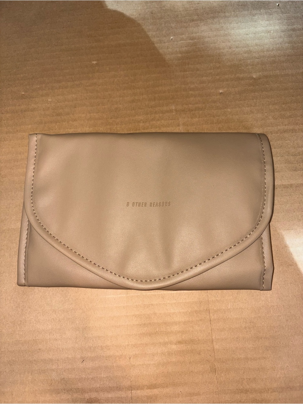 8 Other Reasons Taupe Foldover Travel Jewelry Organizer